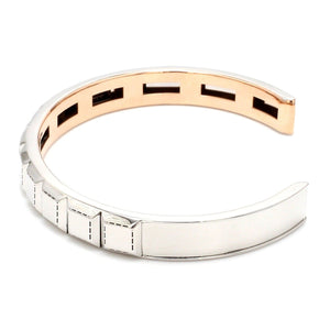 Jewelove™ Bangles & Bracelets Men of Platinum | Statement Platinum Cuboid Bracelet JL PTB 742