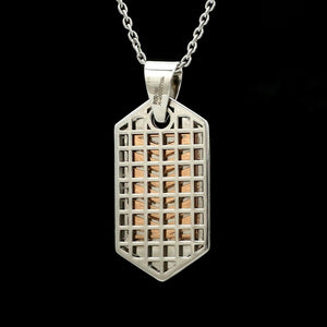 Jewelove™ Pendants Men of Platinum | Striking Dual Tone Platinum & Rose Gold Pendant for Men JL PT P 190