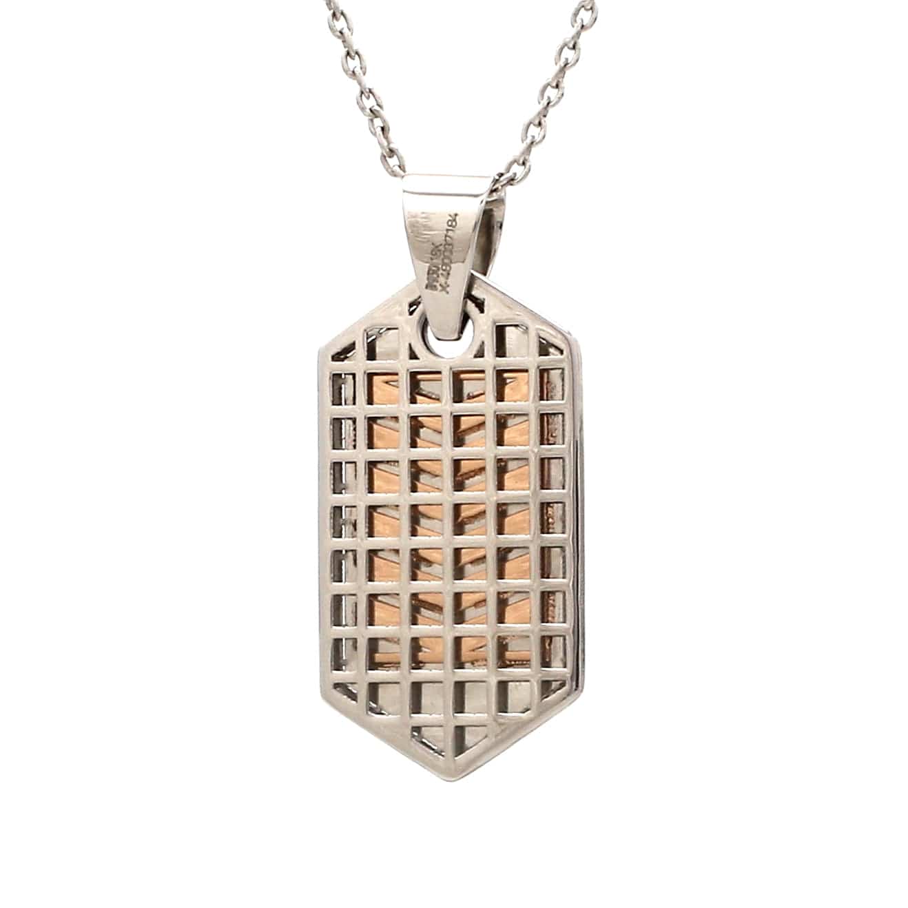 Jewelove™ Pendants Men of Platinum | Striking Dual Tone Platinum & Rose Gold Pendant for Men JL PT P 190