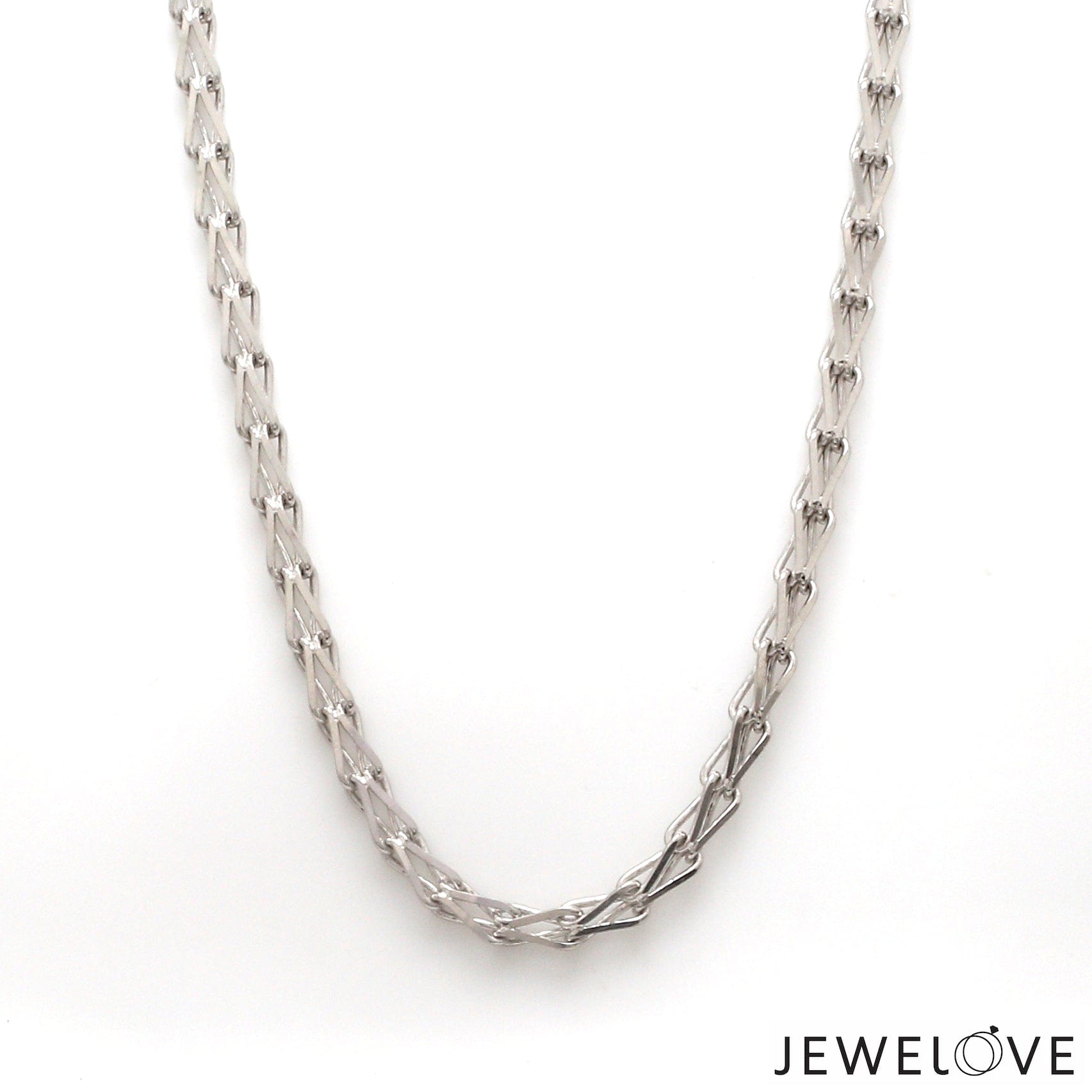 Jewelove™ Chains 24 inches Men of Platinum | with Black Enamel Chain for Men JL PT CH MSD 104