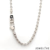 Jewelove™ Chains 24 inches Men of Platinum | with Black Enamel Chain for Men JL PT CH MSD 104