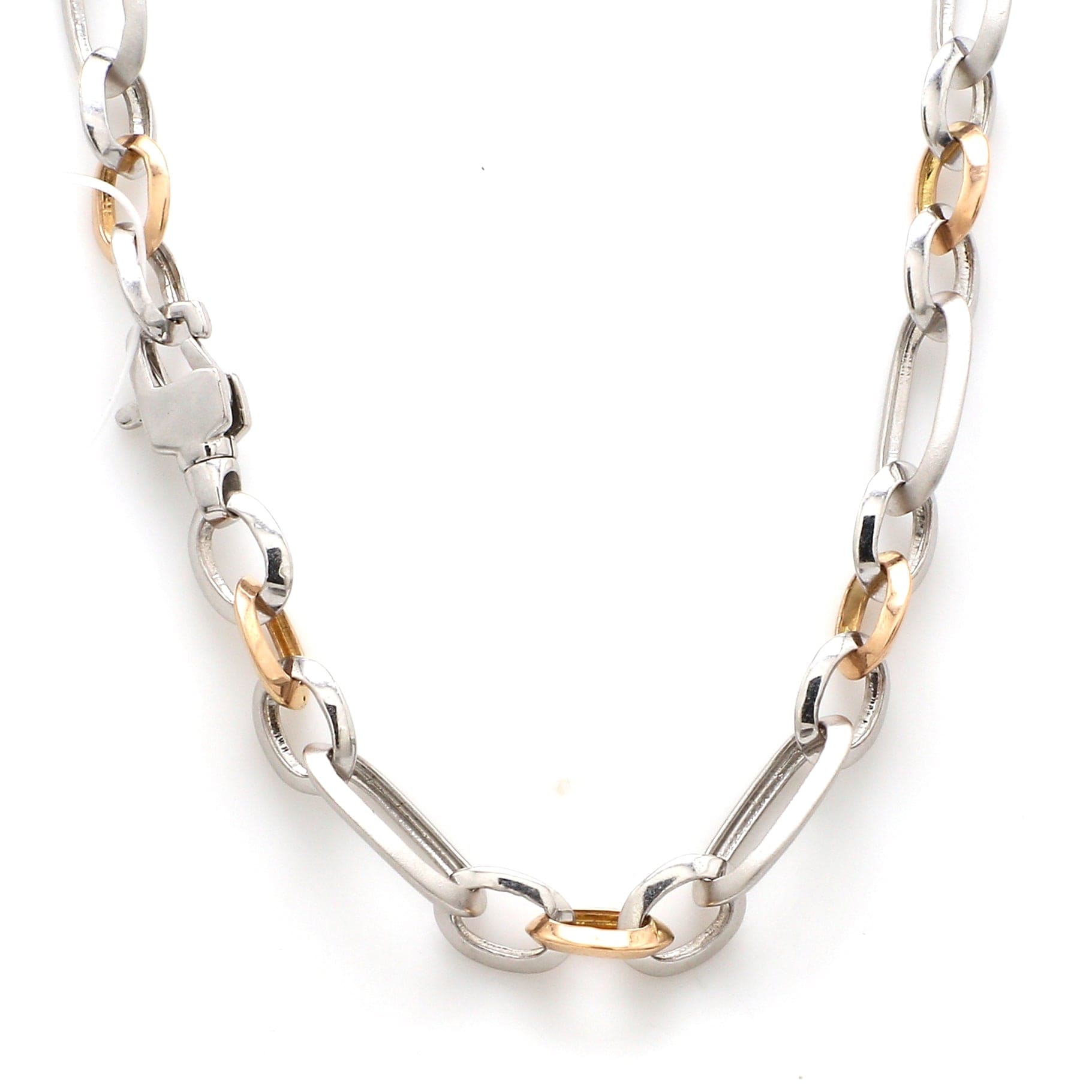 Jewelove™ Chains Men's Heavy Platinum & Rose Gold Chain JL PT CH 952