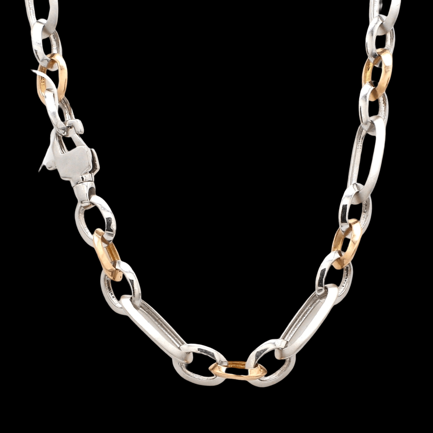 Jewelove™ Chains Men's Heavy Platinum & Rose Gold Chain JL PT CH 952