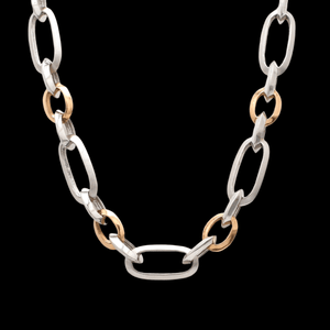 Jewelove™ Chains Men's Heavy Platinum & Rose Gold Chain JL PT CH 952