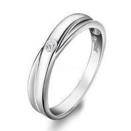 Jewelove™ Rings Men's Platinum Ring with Single Diamond JL PT 492-A