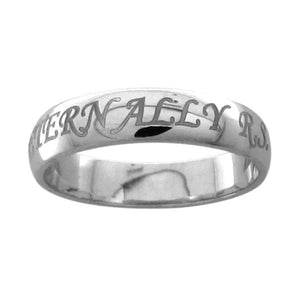 Jewelove™ Rings Name Engraved Platinum Bands SJ PTO 228