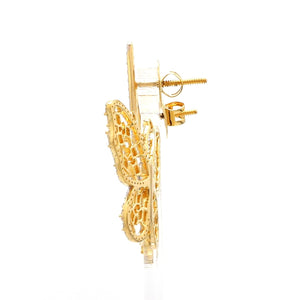 Jewelove™ Earrings Earrings only Natural Fancy Color Yellow Diamond Butterfly Earrings JL AU E YD 101