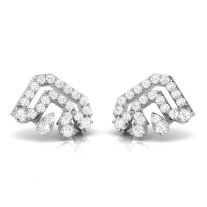 Jewelove™ Earrings New Fashionable Platinum Diamond Earrings for Women  JL PT E OLS 1