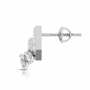 Jewelove™ Earrings New Fashionable Platinum Diamond Earrings for Women  JL PT E OLS 1