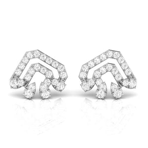 Jewelove™ Earrings SI IJ New Fashionable Platinum Diamond Earrings for Women  JL PT E OLS 1