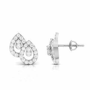 Jewelove™ Earrings New Fashionable Platinum Diamond Earrings for Women JL PT E OLS 12