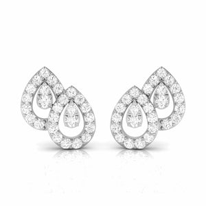 Jewelove™ Earrings New Fashionable Platinum Diamond Earrings for Women JL PT E OLS 12