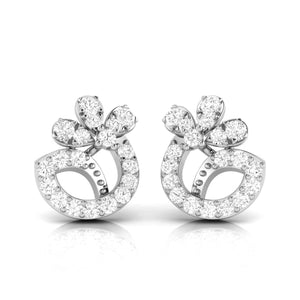 Jewelove™ Earrings New Fashionable Platinum Diamond Earrings for Women JL PT E OLS 20