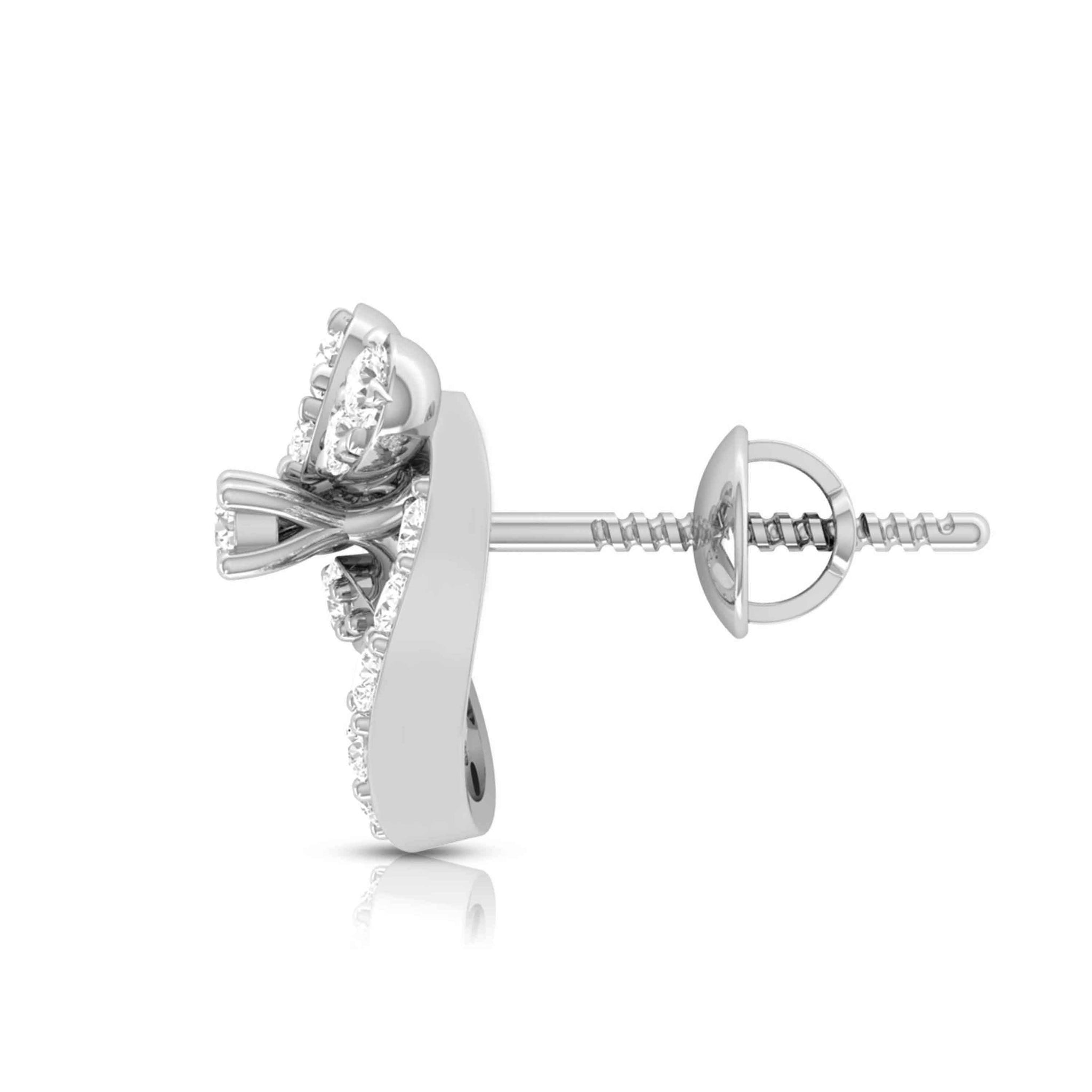 Jewelove™ Earrings New Fashionable Platinum Diamond Earrings for Women JL PT E OLS 20