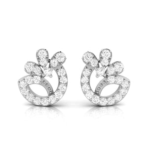 Jewelove™ Earrings SI IJ New Fashionable Platinum Diamond Earrings for Women JL PT E OLS 20