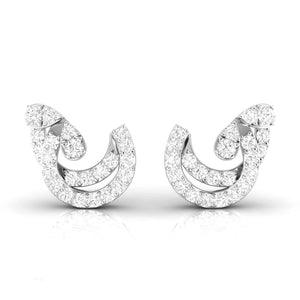 Jewelove™ Earrings SI IJ New Fashionable Platinum Diamond Earrings for Women JL PT E OLS 31