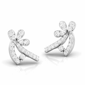 Jewelove™ Earrings New Fashionable Platinum Diamond Earrings for Women JL PT E OLS 39