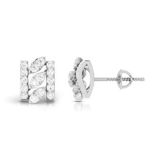 Jewelove™ Earrings New Fashionable Platinum Diamond Earrings for Women JL PT E OLS 42