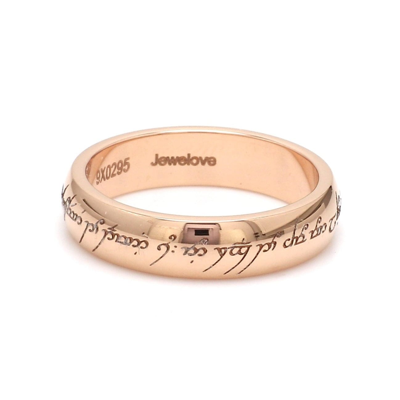 Jewelove™ Rings One Ring of Love Engraved Rose Gold Ring JL AU