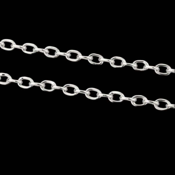 Jewelove™ Chains Oval Links Platinum Chain JL PT CH 839