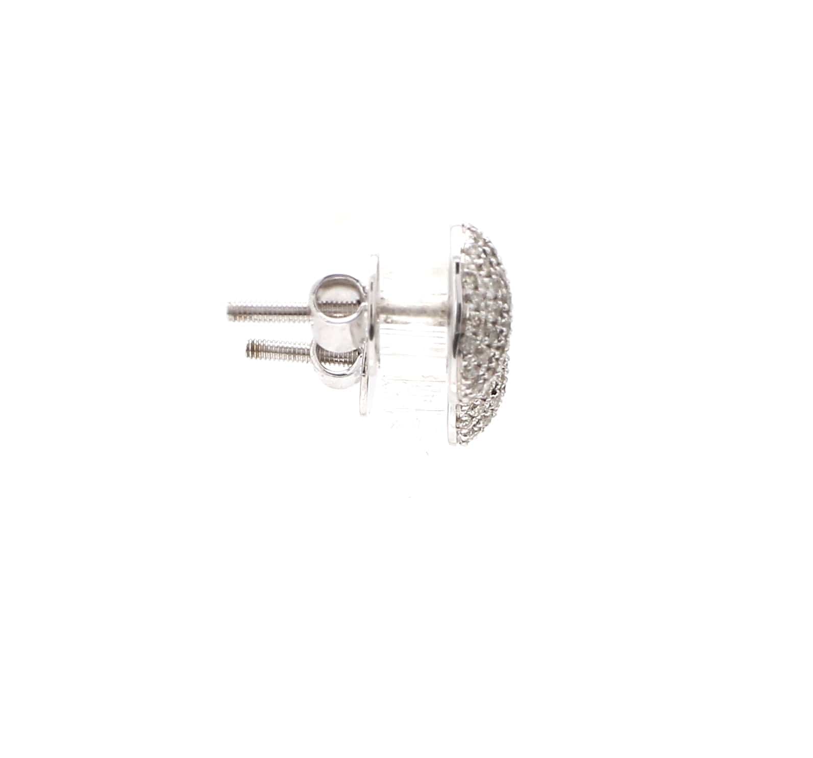 Express Round Diamond Stud Earrings