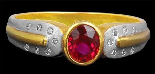 Pink Flash Burmese Ruby Ring JL R 80 by  Jewelove - Suranas Jewelove
