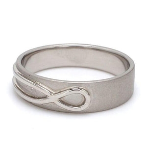 Jewelove™ Rings Plain Infinity Knot Platinum Love Bands SJ PTO 115