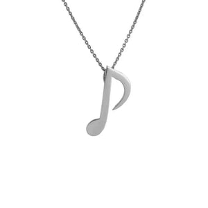 Jewelove™ Pendants Plain Pendant 8th Note / Quaver Musical Note Pendant JL PT E 166