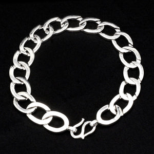 Jewelove™ Bangles & Bracelets Plain Platinum Bracelet for Men JL PTB 1169