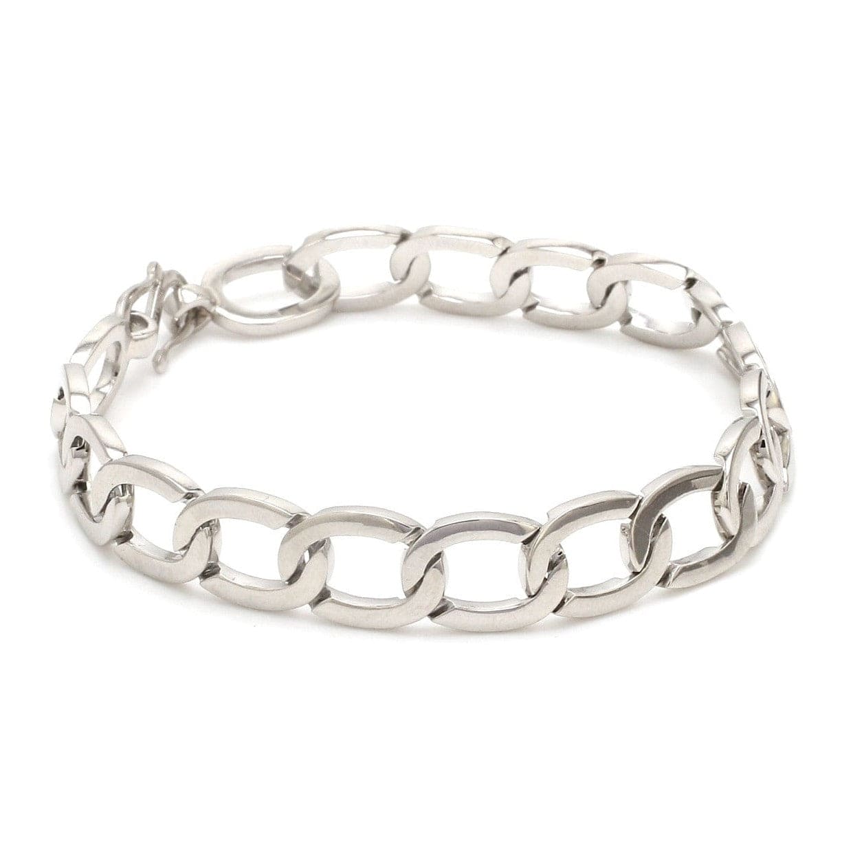 Jewelove™ Bangles & Bracelets Plain Platinum Bracelet for Men JL PTB 1169