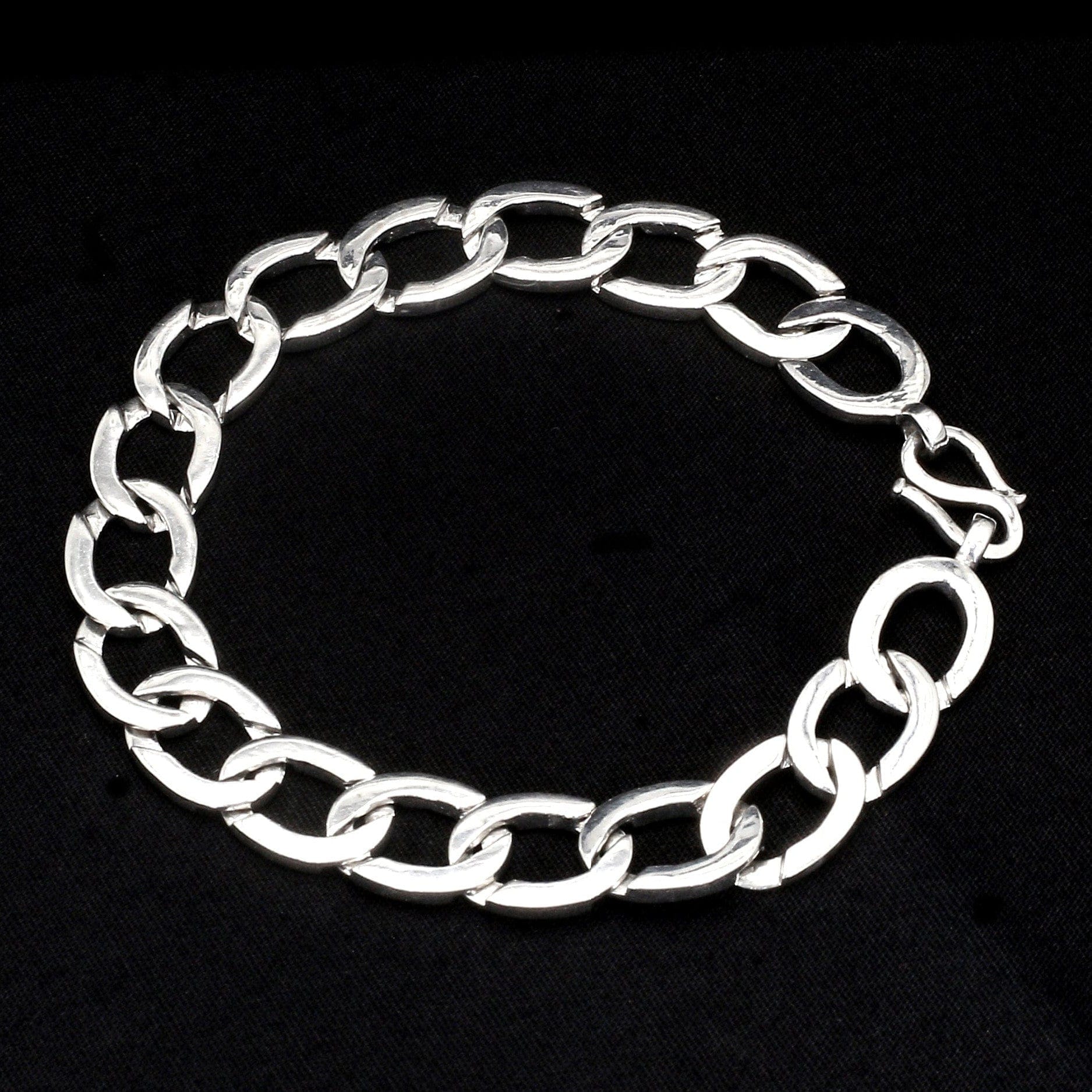 Jewelove™ Bangles & Bracelets Plain Platinum Bracelet for Men JL PTB 1169