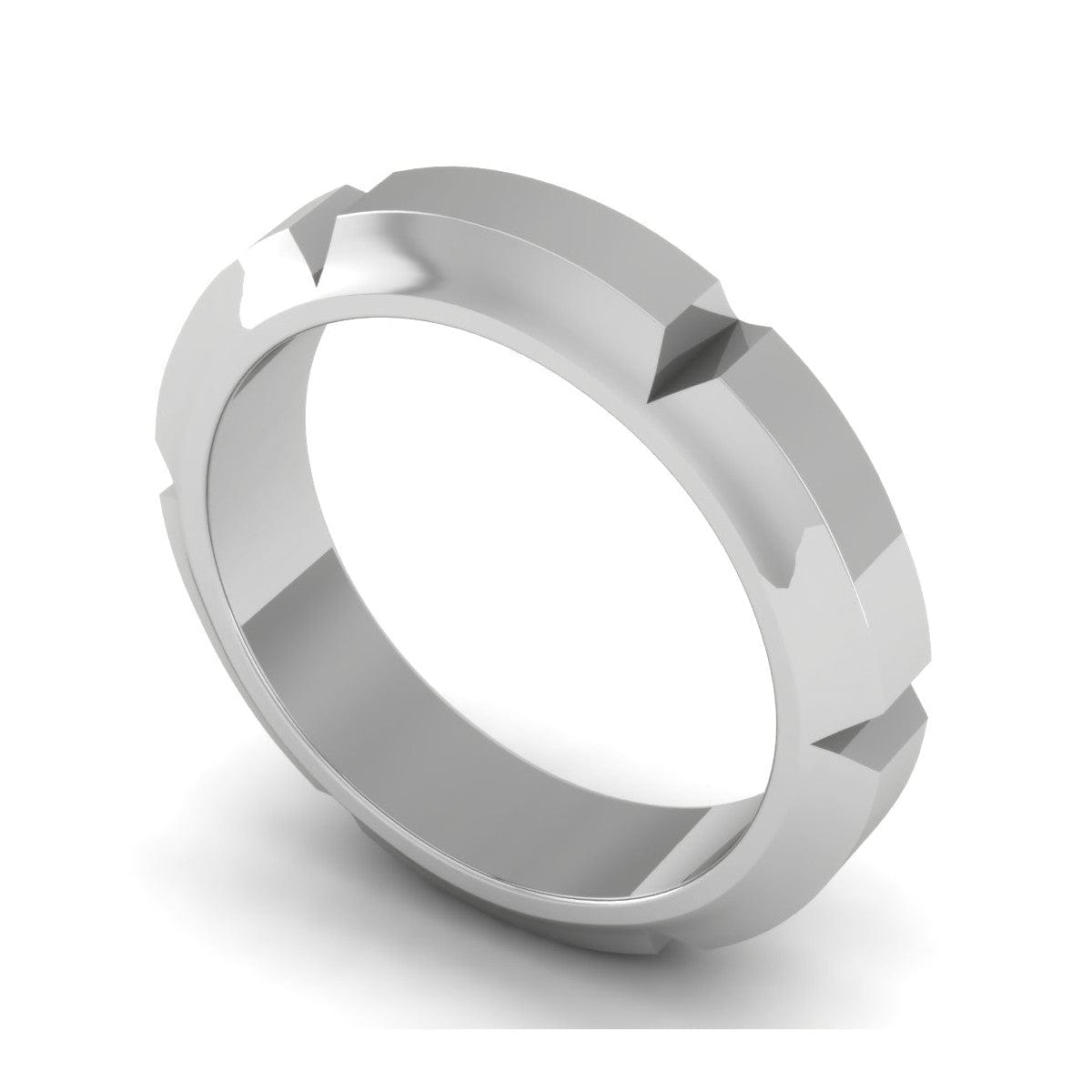 Jewelove™ Rings Men's Band only Plain Platinum Couple Ring JL PT MB 127