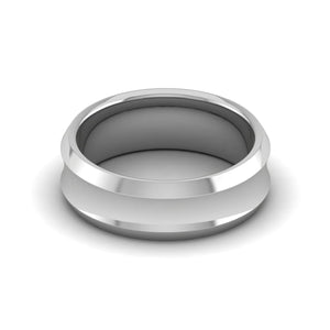 Jewelove™ Rings Women's Band only Plain Platinum Couple Ring JL PT MB RB 130