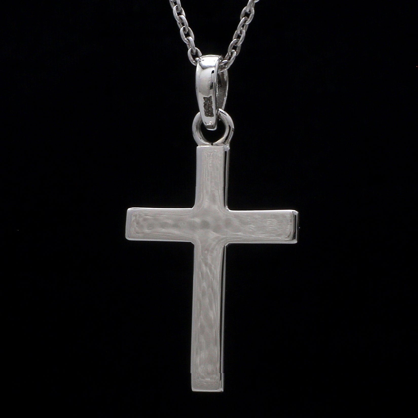 Jewelove™ Pendants 1 inch Plain Platinum Cross Pendant JL PT P 243