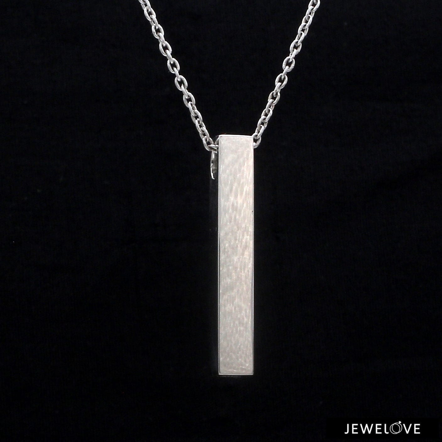 Jewelove™ Pendants Plain Platinum Cuboid Pendant JL PT P 316