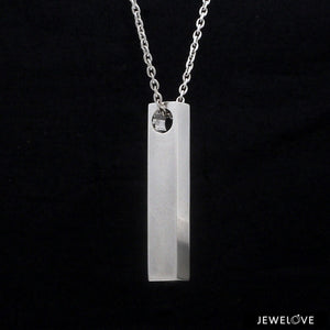 Jewelove™ Pendants Plain Platinum Cuboid Pendant JL PT P 316