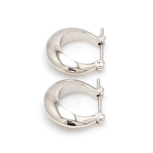 Jewelove™ Earrings Plain Platinum Earring Bali for Men JL PT E 172