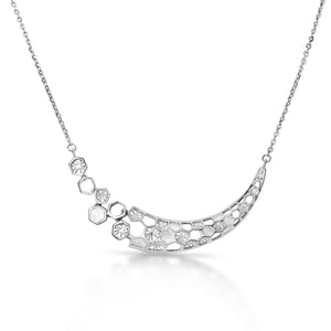 Jewelove™ Pendants Plain Platinum Evara Crescent Pendant JL PT P 225