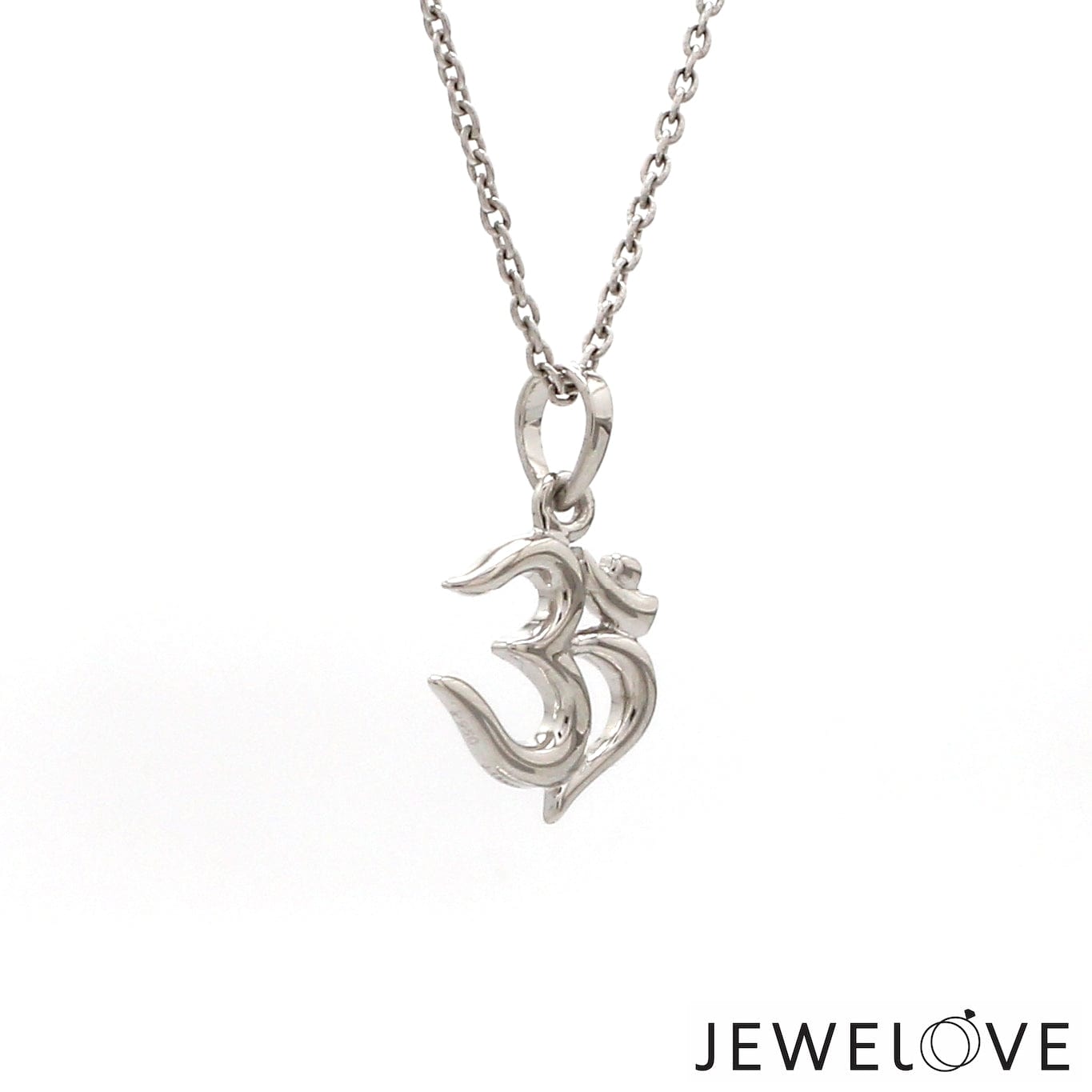 Jewelove™ Pendants Plain Platinum Om Pendant JL PT OM-1