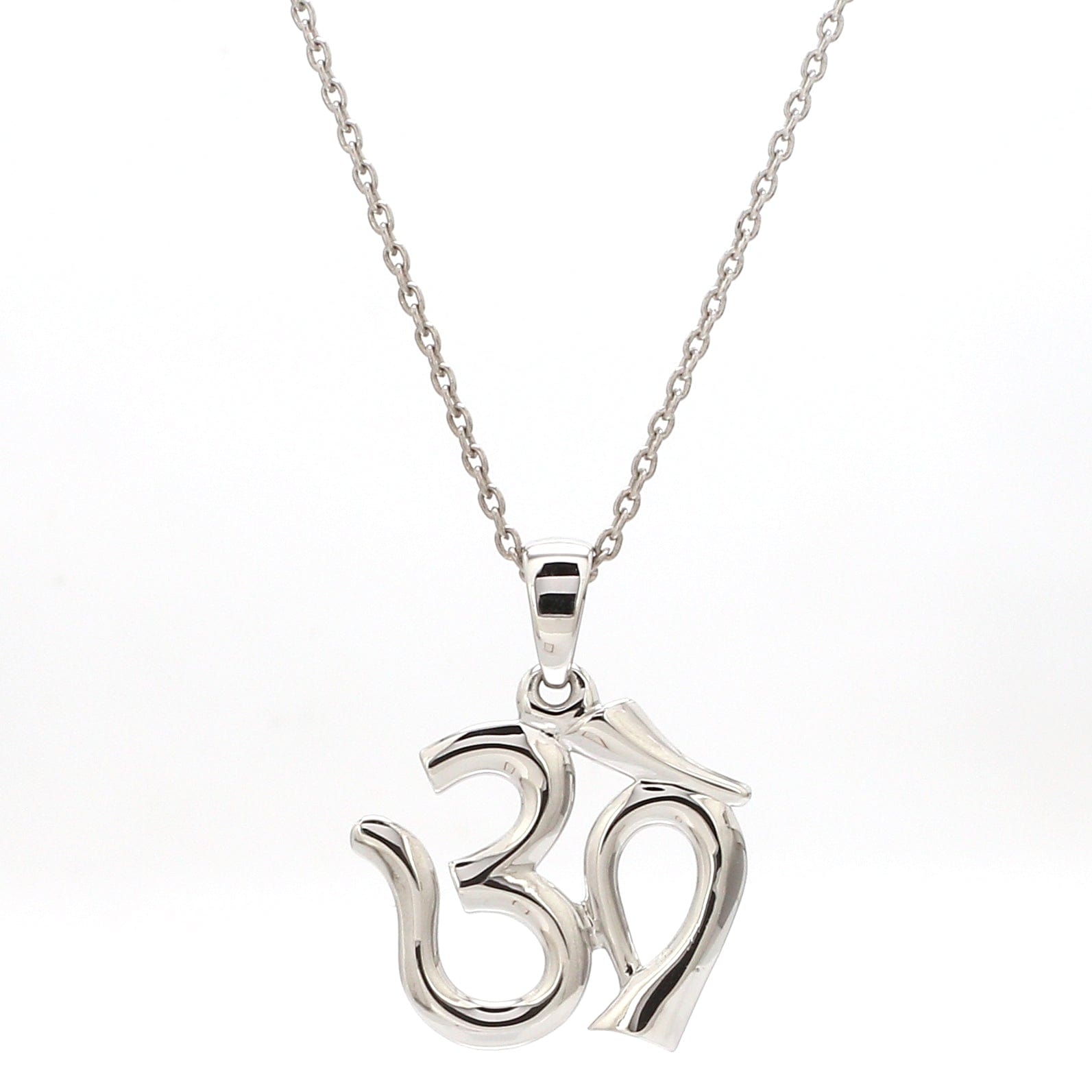 Jewelove™ Pendants Plain Platinum Om Pendant JL PT OM - 2