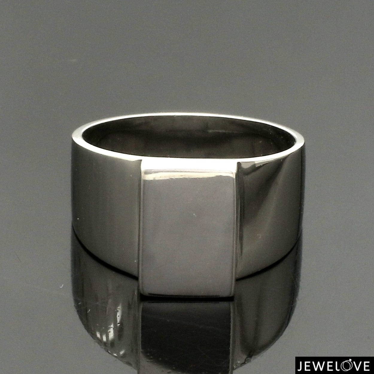 Jewelove™ Rings Men's Band only Plain Platinum Ring for Men JL PT 1387