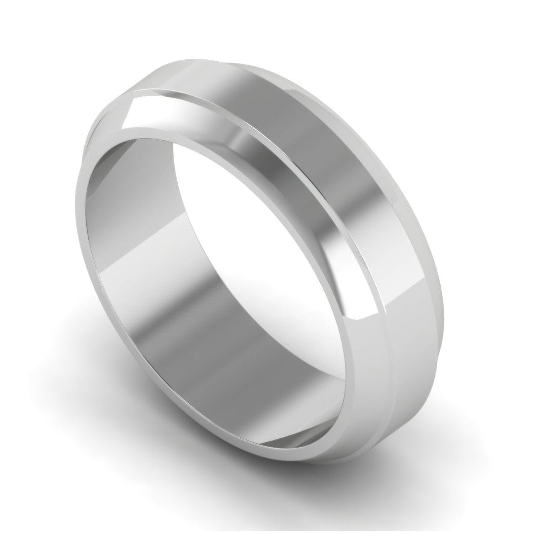 Jewelove™ Rings Men's Band only Plain Platinum Ring for Men JL PT MB 112