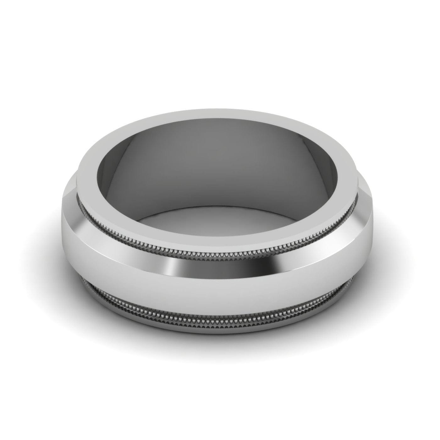 Jewelove™ Rings Men's Band only Plain Platinum Ring for Men JL PT MB 137