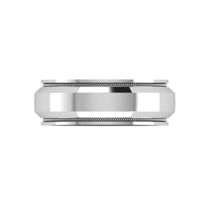 Jewelove™ Rings Men's Band only Plain Platinum Ring for Men JL PT MB 137