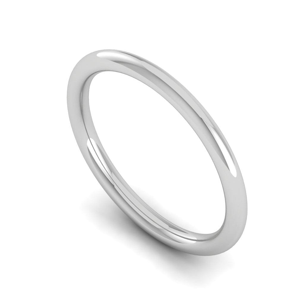 18K White Gold 2.5mm Comfort Fit Wedding Ring | Comfort fit wedding ring,  Platinum wedding rings, Wedding rings