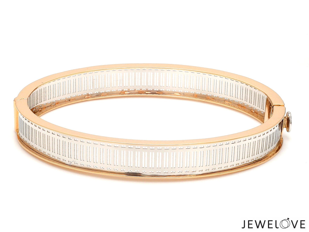 Jewelove™ Bangles & Bracelets Platinum & 18K Rose Gold Bracelet for Men JL PTB 1021