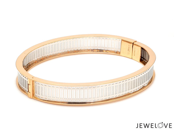 Jewelove™ Bangles & Bracelets Platinum & 18K Rose Gold Bracelet for Men JL PTB 1021