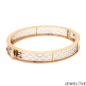 Jewelove™ Bangles & Bracelets Platinum & 18K Rose Gold Bracelet for Men JL PTB 1055