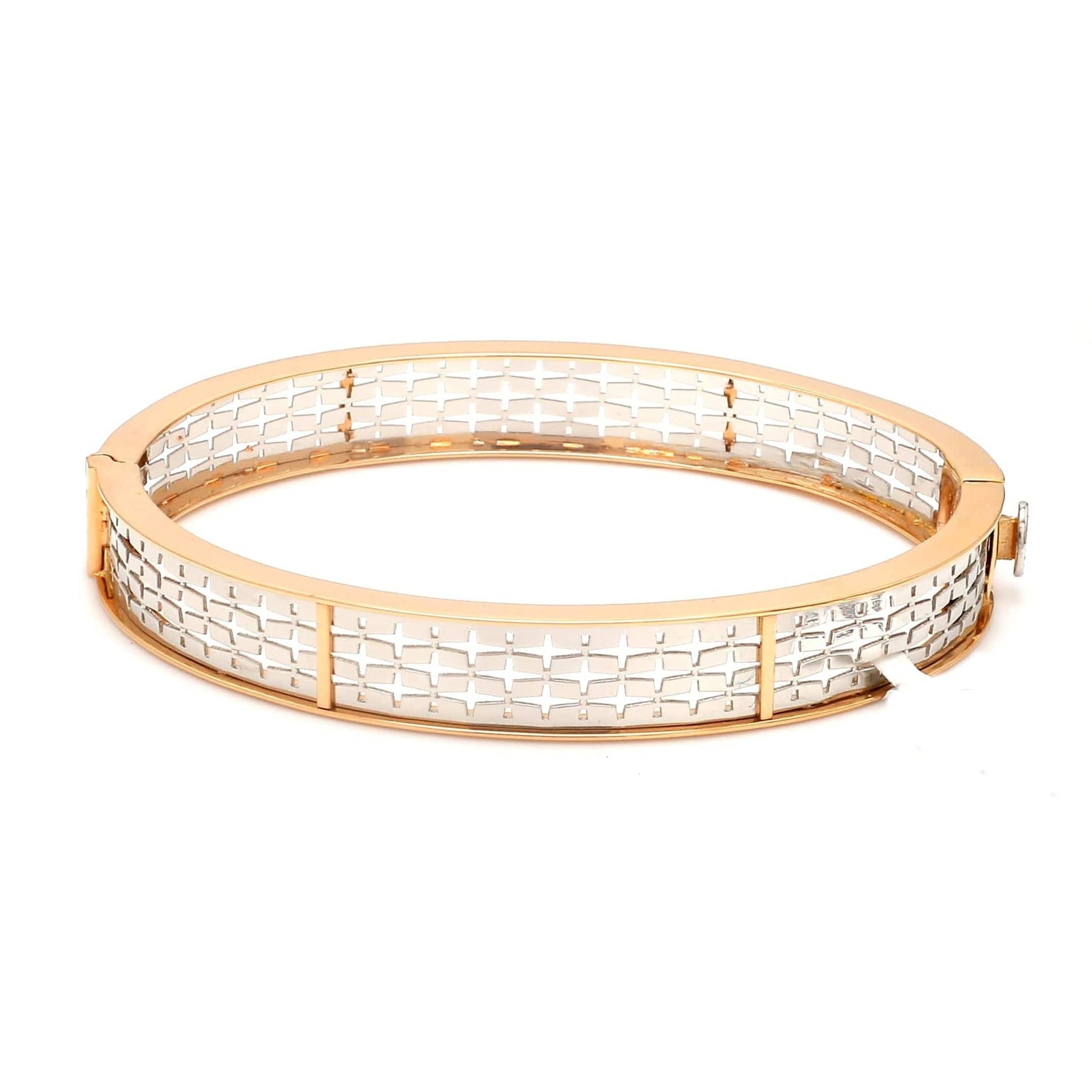 Jewelove™ Bangles & Bracelets Platinum & 18K Rose Gold Bracelet for Men JL PTB 1055