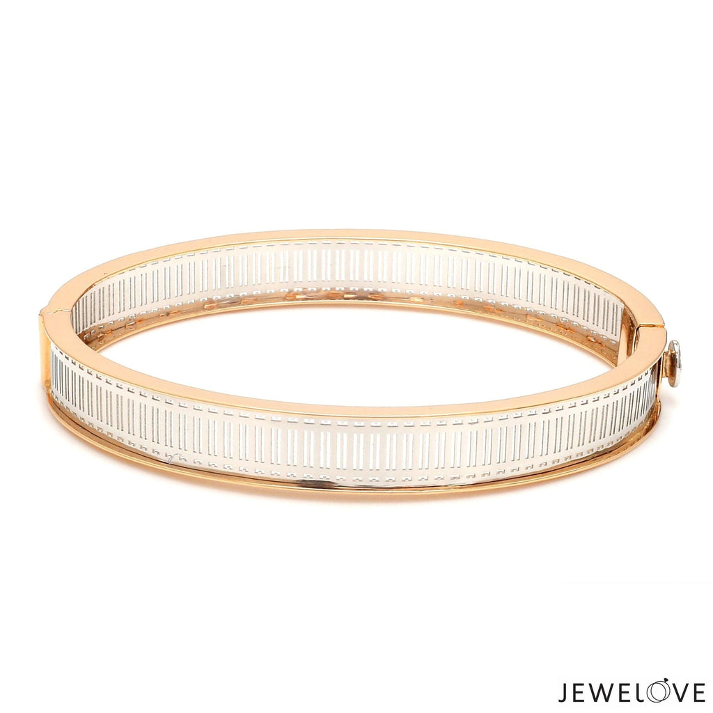 Jewelove™ Bangles & Bracelets Platinum & 18K Rose Gold Bracelet for Men JL PTB 1221